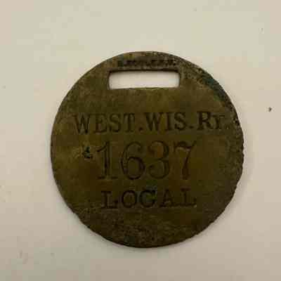 West Wisconsin baggage tag