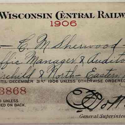 1906 WC pass for FNE manager