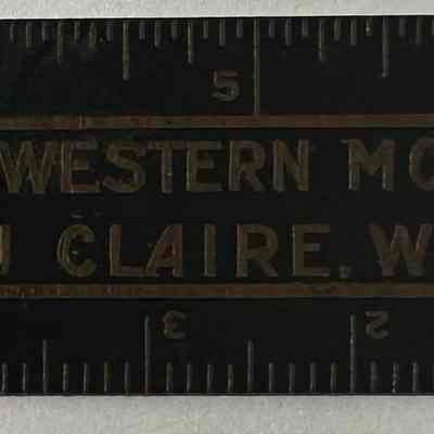 Northwestern motor company steel ruler