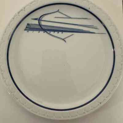 Hiawatha pattern plate. Back marked