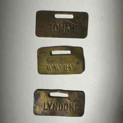 West Wisconsin luggage tags.