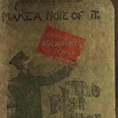 1897 Cmstp fast line notepad.