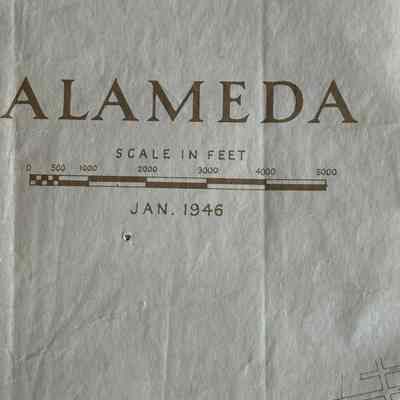 Map of Alameda 1946 department of Public Works