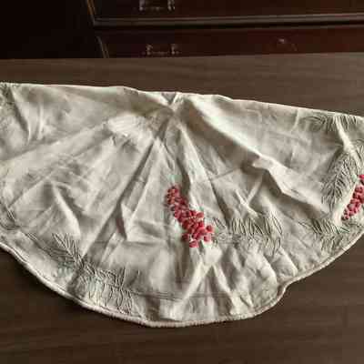 Embroidered table cloth