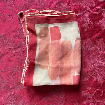 Red Patterned Scarf
