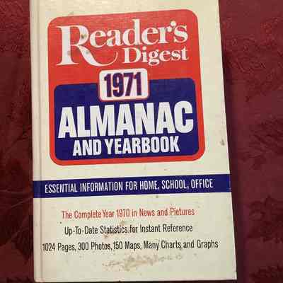 Reader’s Digest 1971 Almanac and Yearbook