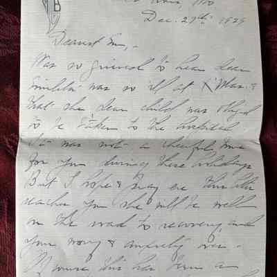 Letter to Emelita from a Bray Relative