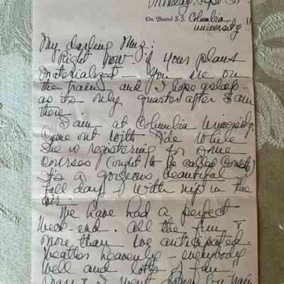 Emelita’s letter from New York