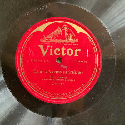 Victrola record Caprice Viennois - Kreisler