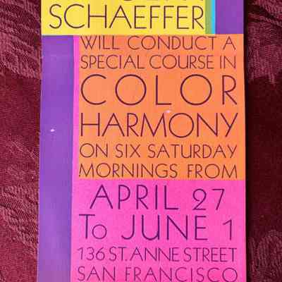 Color Course Information Card