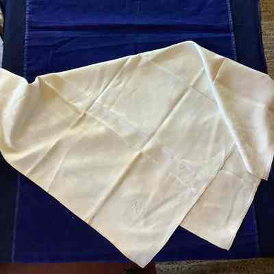 Soft towel with monogrammed “C”
