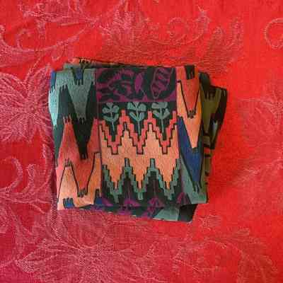 Multicolored Patterned Scarf