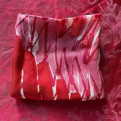 Red Patterned Scarf
