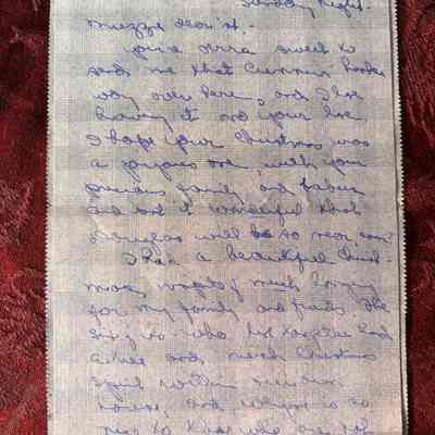 Letter to Emma from her friend Esther