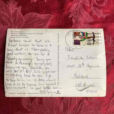 Written Postcard to Emelita