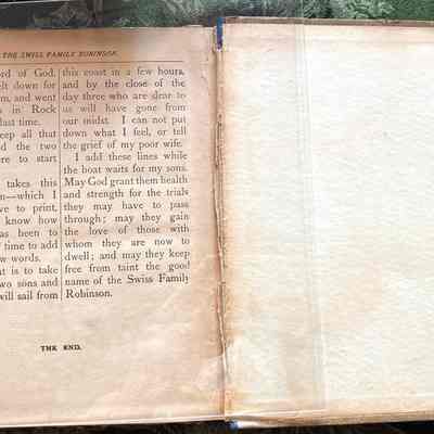 Final page: shows condition of book