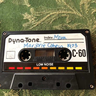Marjorie Burton Cohen audio tape 1973
