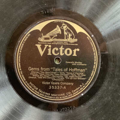Victrola record Gems from Tales of Hoffman / Gems from Mignon