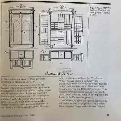 Wooten Patent Desk Sample