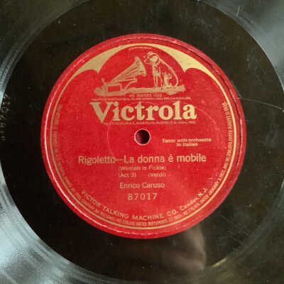 Victrola record La Donna è Mobile - Enrico Caruso