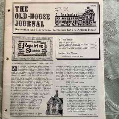 The Old-House Journal Vol. VII No. 7