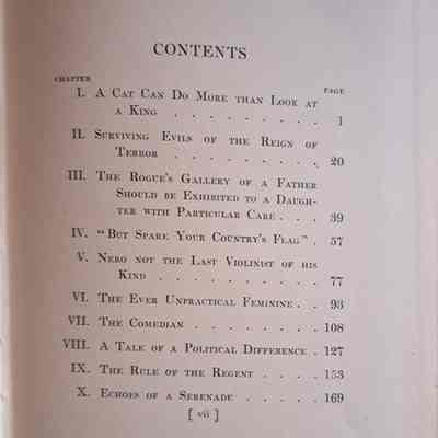 table of contents