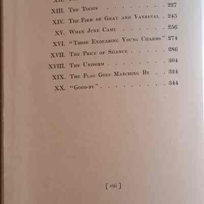 table of contents