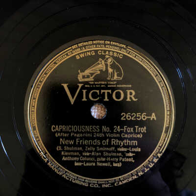 Victrola record Capriciousness / Barbers' Hitch - New Friends of Rhythm