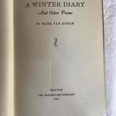 A Winter Diary and Other Poems