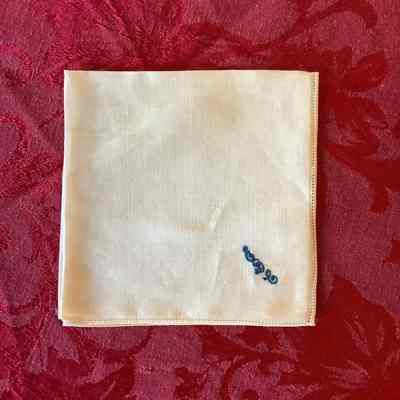 White Embroidered Handkerchief