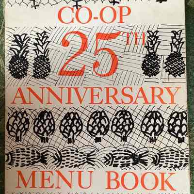 Co-op 25th Anniversary Menu Book