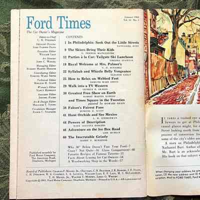 Index, rear flyleaf: Right upper: Painting of cobblestone street
Right lower: "It takes a trained eye and a willingness to poke about in small byways to get at Philadelphia's architectural attractions..."