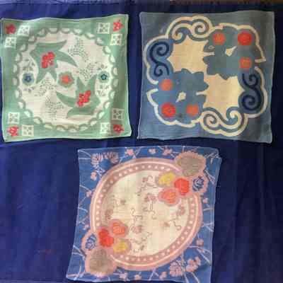 Three fine decorative textiles