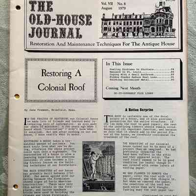 The Old-House Journal Vol. VII no.8