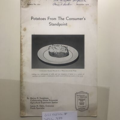 Potatoes from the Consumer's Standpoint
