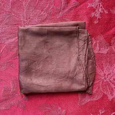 Brown Silk Scarf