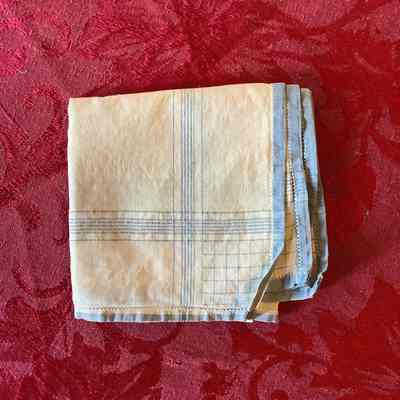 Blue Patterned Handkerchief