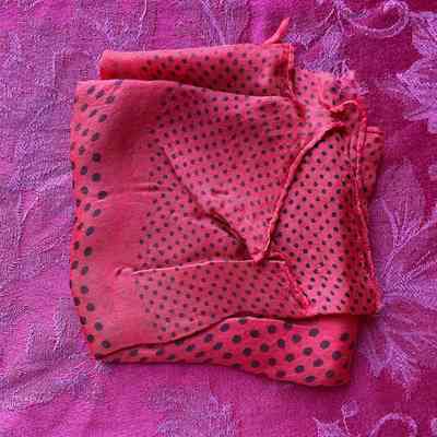 Red Polka Dot Scarf