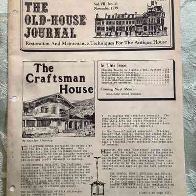 The Old-House Journal Vol. VII no.11