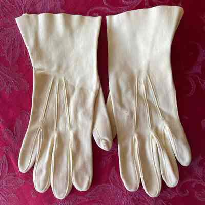 White Suede Gloves