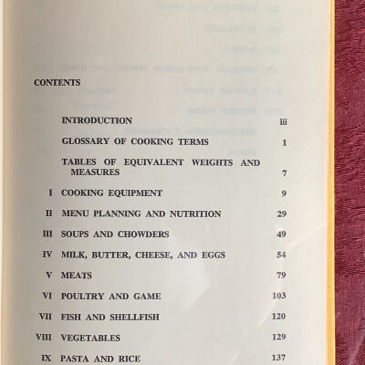 Table of contents, p1