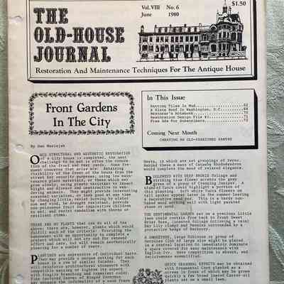 The Old-House Journal Vol. VIII No.6