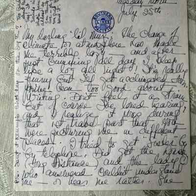 Emelita’s letter from Milford Connecticut