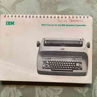 Short Course for the IBM Selectric Typewritter