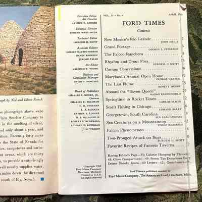 Table of contents: Left Upper: Photo of car next to charcoal ovens
Left Lower: story and photograph by Ned and Eileen French
The charcoal ovens shown in the photograph above were built in the 1870s by the Martin White Smelter Company to char juniper and pinon pine for use in the smelting of silver...