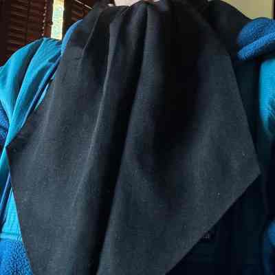 Cravat shown 'tied' around the neck