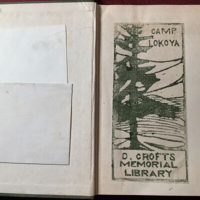 Ephemera inside Book