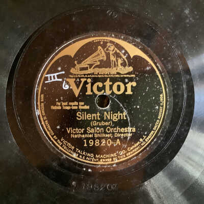 Victrola record Silent Night / Holy Night - Victor Salon Orchestra