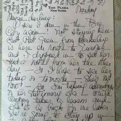 Emelita’s letter from New York City