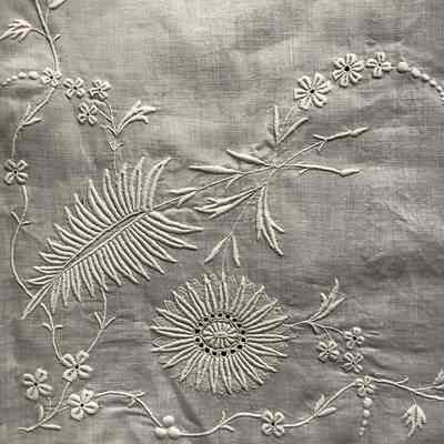 Unfinished Embroidered Tablecloth